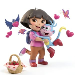 Dora the Explorer Valentine's Day Book – Nickelodeon Publishing-0
