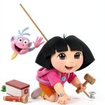 Dora the Explorer: 26-Page Activity Book for Kids-0