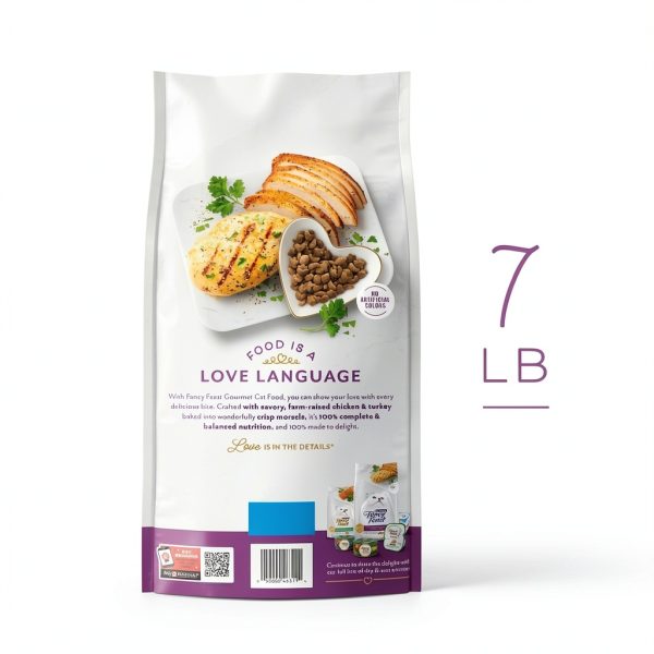 Purina Fancy Feast Dry Cat Food Farm-Raised Chicken Turkey 7 lb Bag-5