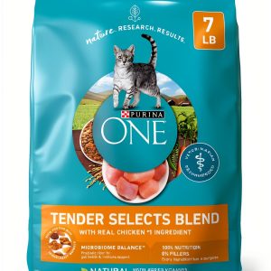 Purina ONE Natural Dry Cat Food Tender Selects Real Chicken 7lb-0