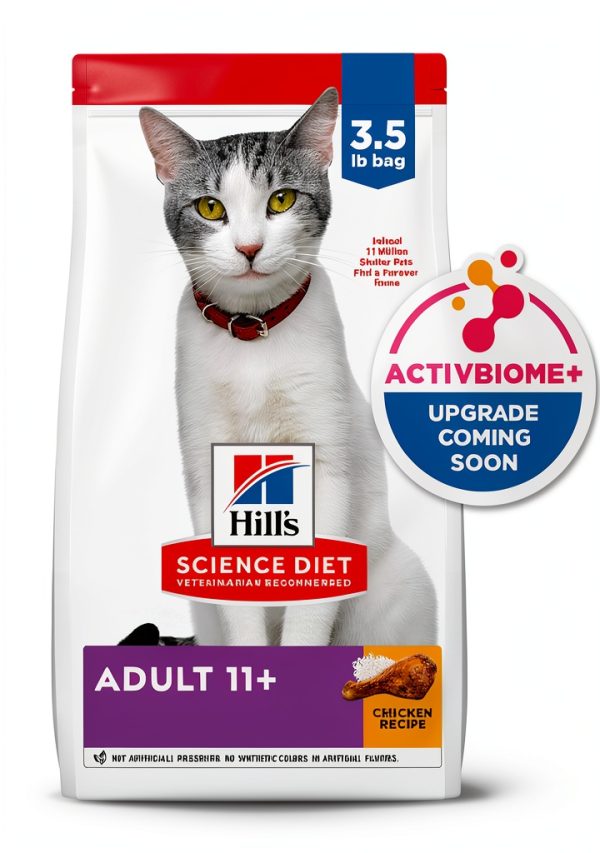 Hills Science Diet Adult 11+ Senior Dry Cat Food - Chicken 3.5 lb-12
