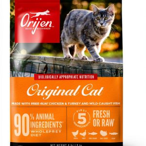 ORIJEN Grain Free High Protein Premium Dry Cat Food Original 4lb Bag-0