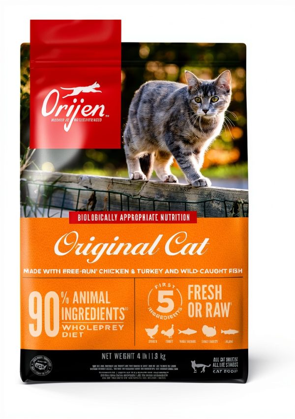 ORIJEN Grain Free High Protein Premium Dry Cat Food Original 4lb Bag-0