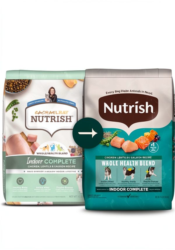 Nutrish Indoor Complete Chicken Lentils & Salmon Dry Cat Food 6 lb-1