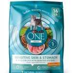 Purina ONE Sensitive Stomach Dry Cat Food Turkey 16 lb Natural Formula-0