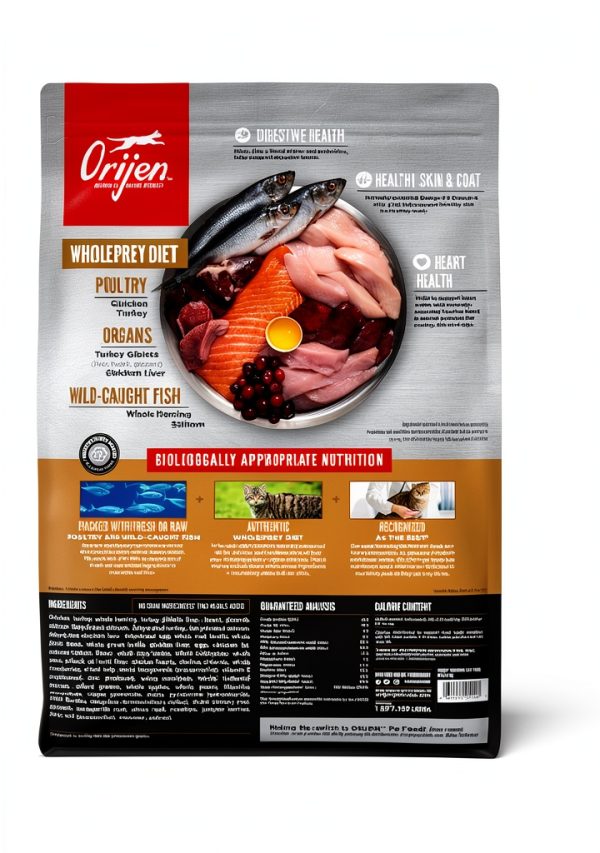 ORIJEN Grain Free High Protein Premium Dry Cat Food Original 4lb Bag-1