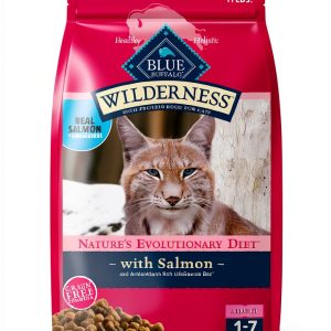 Blue Buffalo Wilderness Grain-Free Protein Salmon Dry Cat Food 11lb-0