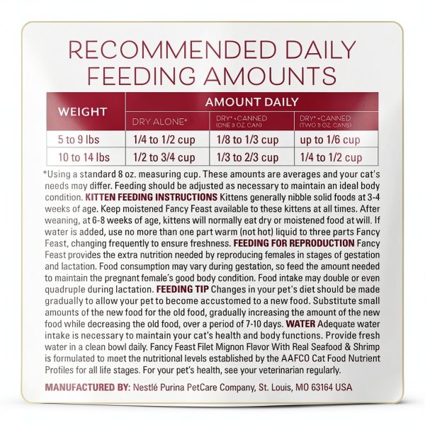 Fancy Feast Purina Filet Mignon Flavor with Real Seafood & Shrimp Dry Cat Food (7 Ounce (Pack of 1))-9