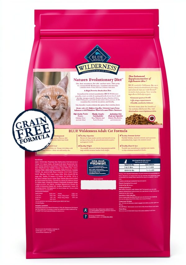 Blue Buffalo Wilderness Grain-Free Protein Salmon Dry Cat Food 11lb-1