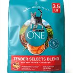 Purina ONE Natural Dry Cat Food Tender Selects Blend Salmon 3.5 lb-0